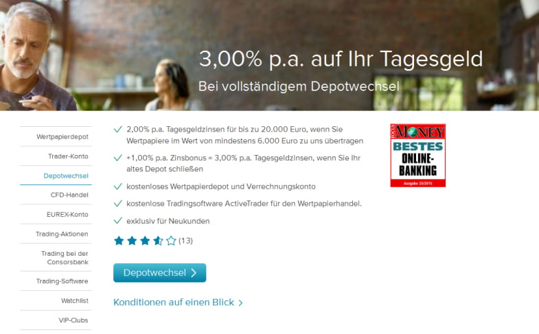 Consorsbank Depotwechsel