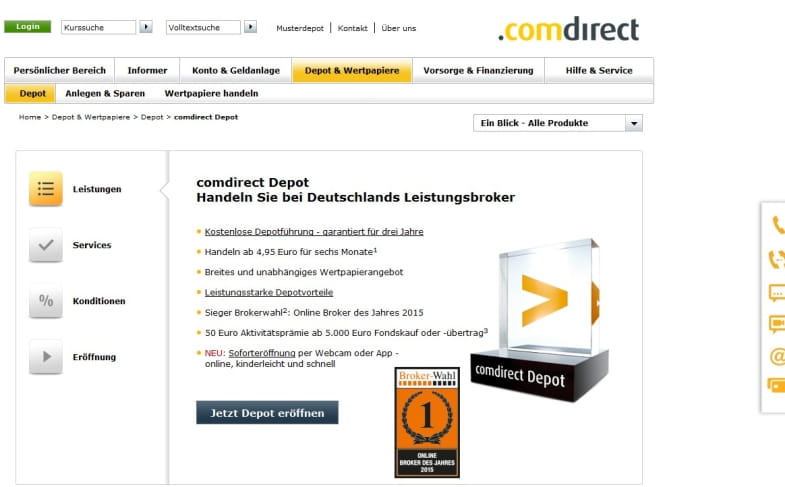 comdirect Depot