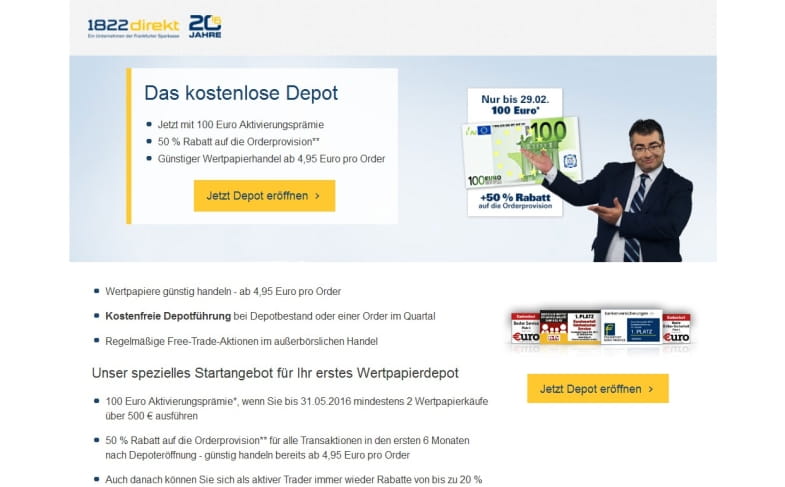 1822direkt Aktivierungsprämie