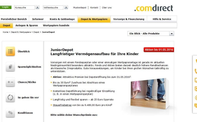 Comdirect JuniorDepot