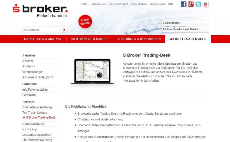 S Broker Trading Desk