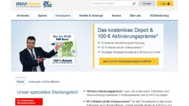 1822direkt bietet auch im Juni 2016 Aktion für Neukunden an