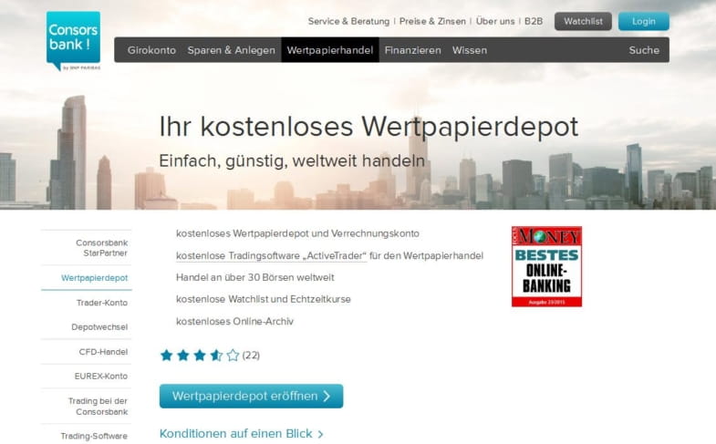 Consorsbank Depot