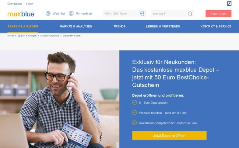 maxblue Aktion