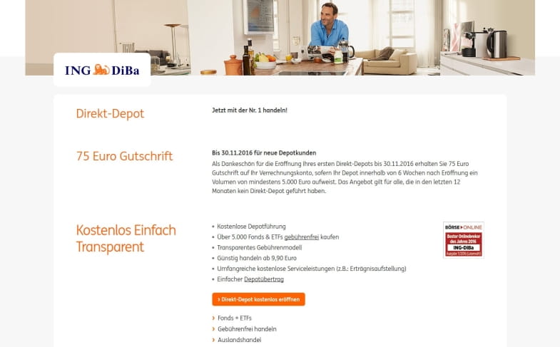 ING-DiBa Neukunden Depot