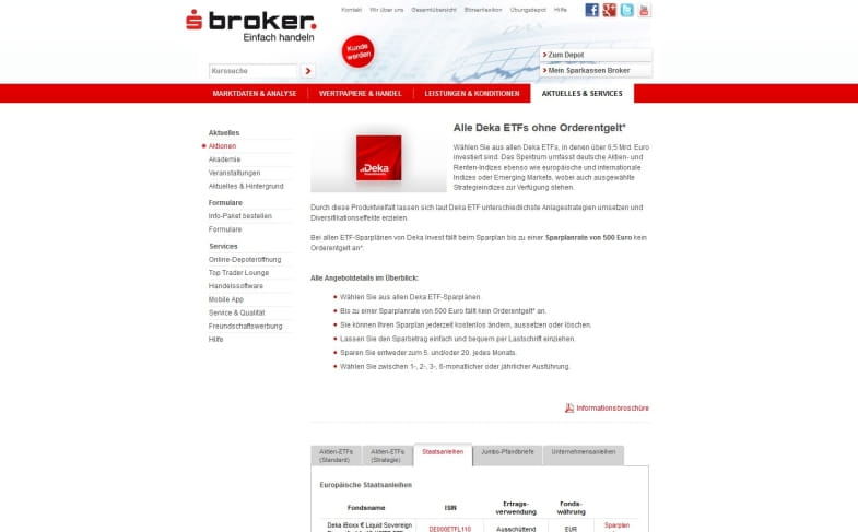 S Broker Sparplan Aktion