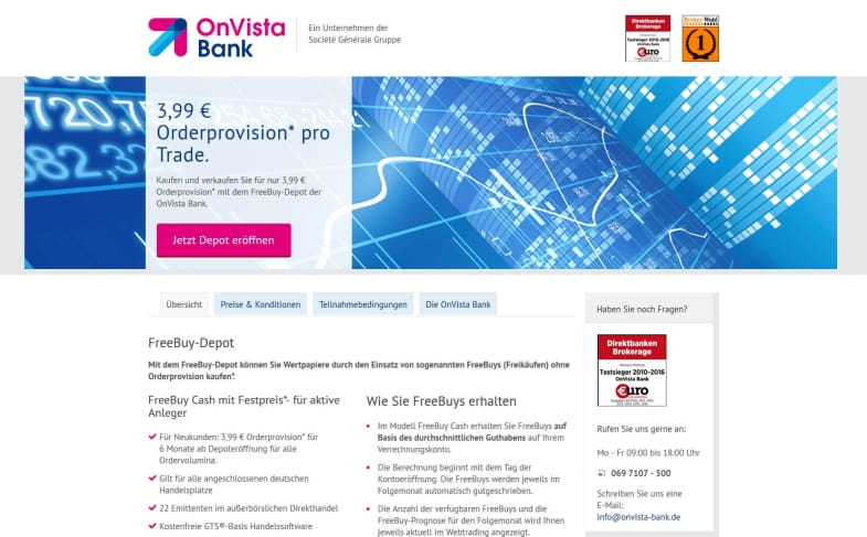 OnVista Orderprovision