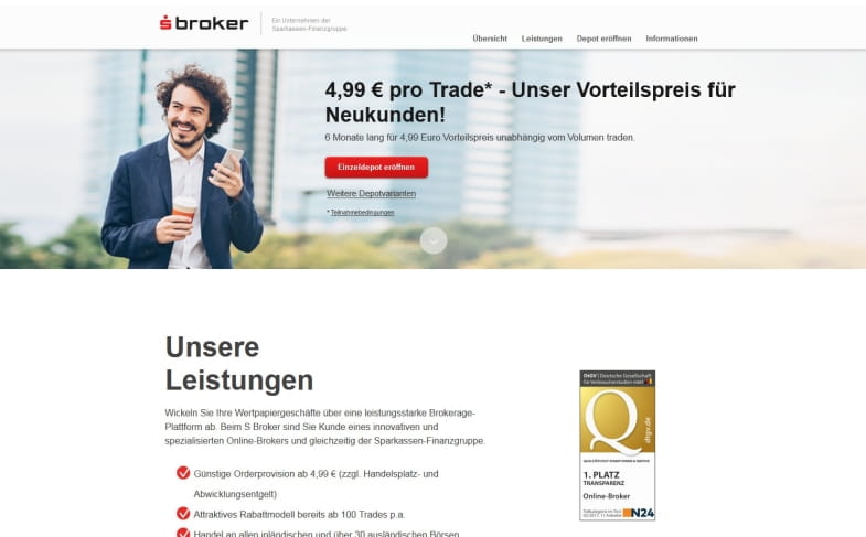 S Broker Tradepreis Neukunden