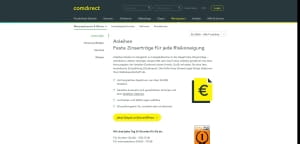 comdirect Zinsertrag